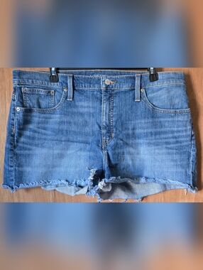 J.Crew Distressed Denim Cutoff Shorts - Medium Blue